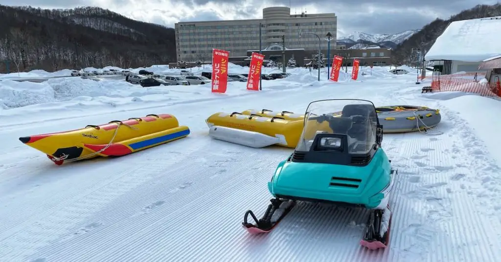 snow rafting in Hokkaido