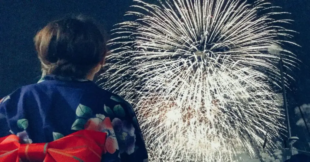 Yunokawa firework in Hakodate